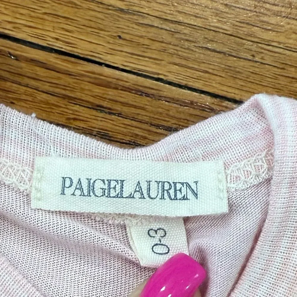 Organic cotton Pink Baby Footie Pajamas Size 0-3 months Paige Lauren